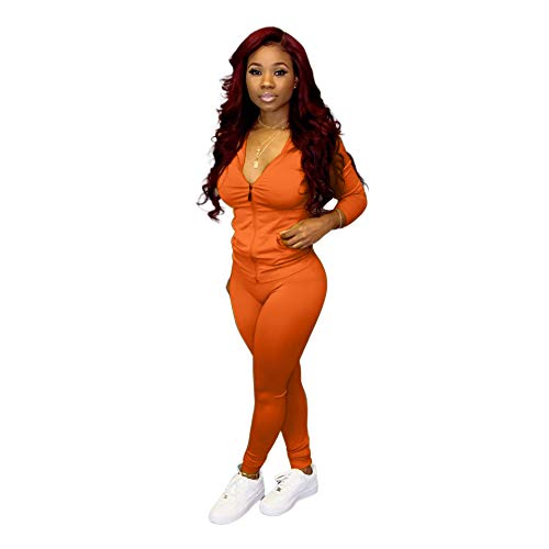 Adogirl Womens Sweatsuit Set Two Piece Outfits Top + Skinny Long Pants Tracksuits Jogging Suits Jumpsuits