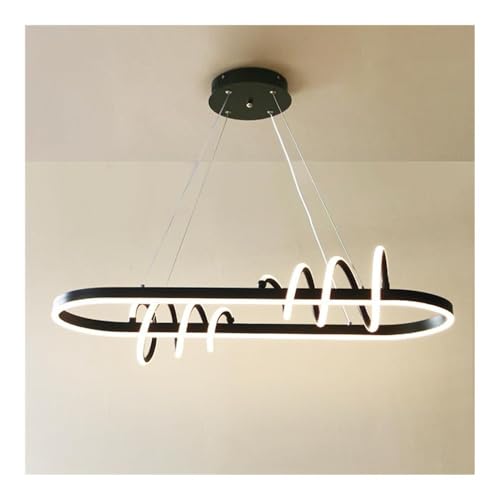 Lustre en spirale géométrique LED anti-éblouissement pour îlot et salon