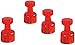 Produktbild magnetoplan 1666118 Magnet-Memohalter, Durchmesser: 18 mm, rot