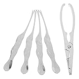 Genérico Juego de Herramientas para Mariscos 5 Piezas Azul Modí, Tijeras para Marisco, Palillos y Galletas de Cangrejo, Utensilios para Patas de Cangrejo, Langosta y Ostras, Uso en Cocina