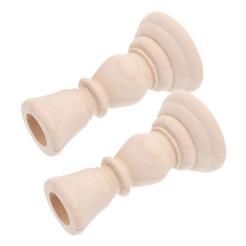 FUNOMOCYA 2pcs Camping Candle Holder Wood Candle Holders Centerpiece Table Candle Holders Tea Light Candle Holders Tea Lights Candle Holder Aromatherapy Candle Stand Decorative Candle Stand