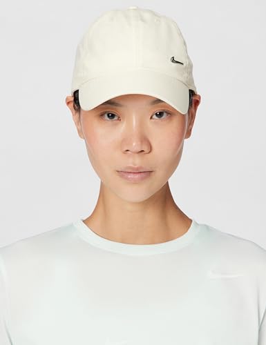 Image of Nike Unisex Adult Dri-FIT Club Unstructured Metal Swoosh Cap Hat | Mens and Womens