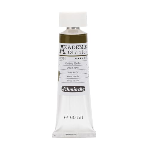 Schmincke – AKADEMIE® Öl color, feine Künstler-Ölfarben, Grüne Erde, 41 504 011, 60 ml Tube, höchst lichtecht, Ölmalerei Schmincke – AKADEMIE® Öl color, feine Künstler-Ölfarben, Grüne Erde, 41 504 011, 60 ml Tube, höchst lichtecht, Ölmalerei