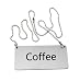 New Star Foodservice 27426 Stainless Steel Chain Sign, "Coffee", 3-1/2-Inch by 1-1/2-Inch, Set of 2