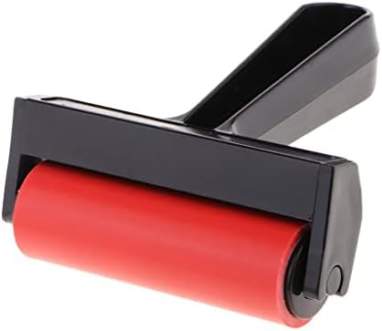 10cm Rubber Blocks Printing Brayer Roller Brush for Art Crafts Decoupage Tool for Paper Fabric Printing, Scrapbooks, Wallpapers