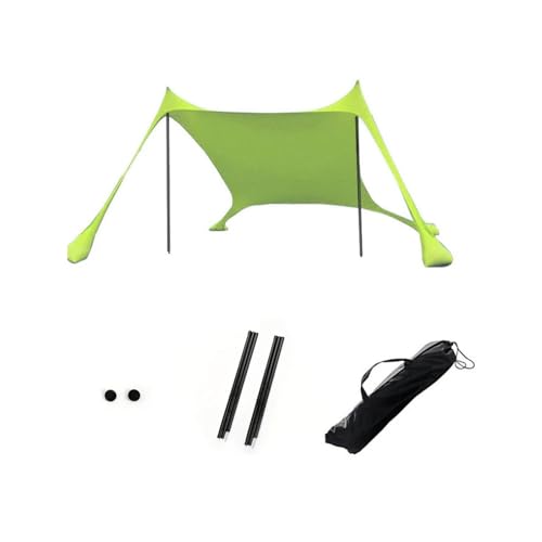 Outdoor Travel Outdoor Beach Tent Sun Shelter Camping Shades Tents Windproof One-Piece Beach Canopy Tents UPF50+ Portable Family Tent Suitable for Outdoor Family Camping, Fishing(Green)