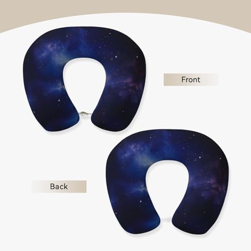 Almohada de Viaje de Fibra Poliéster Semicircular Negra miniatura 3