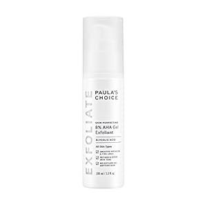 Paula’s Choice SKIN PERFECTING 8% AHA Gel Exfoliant with Glycolic Acid Soothing Chamomile & Green Tea, Leave-On Gentle Exfoliator
