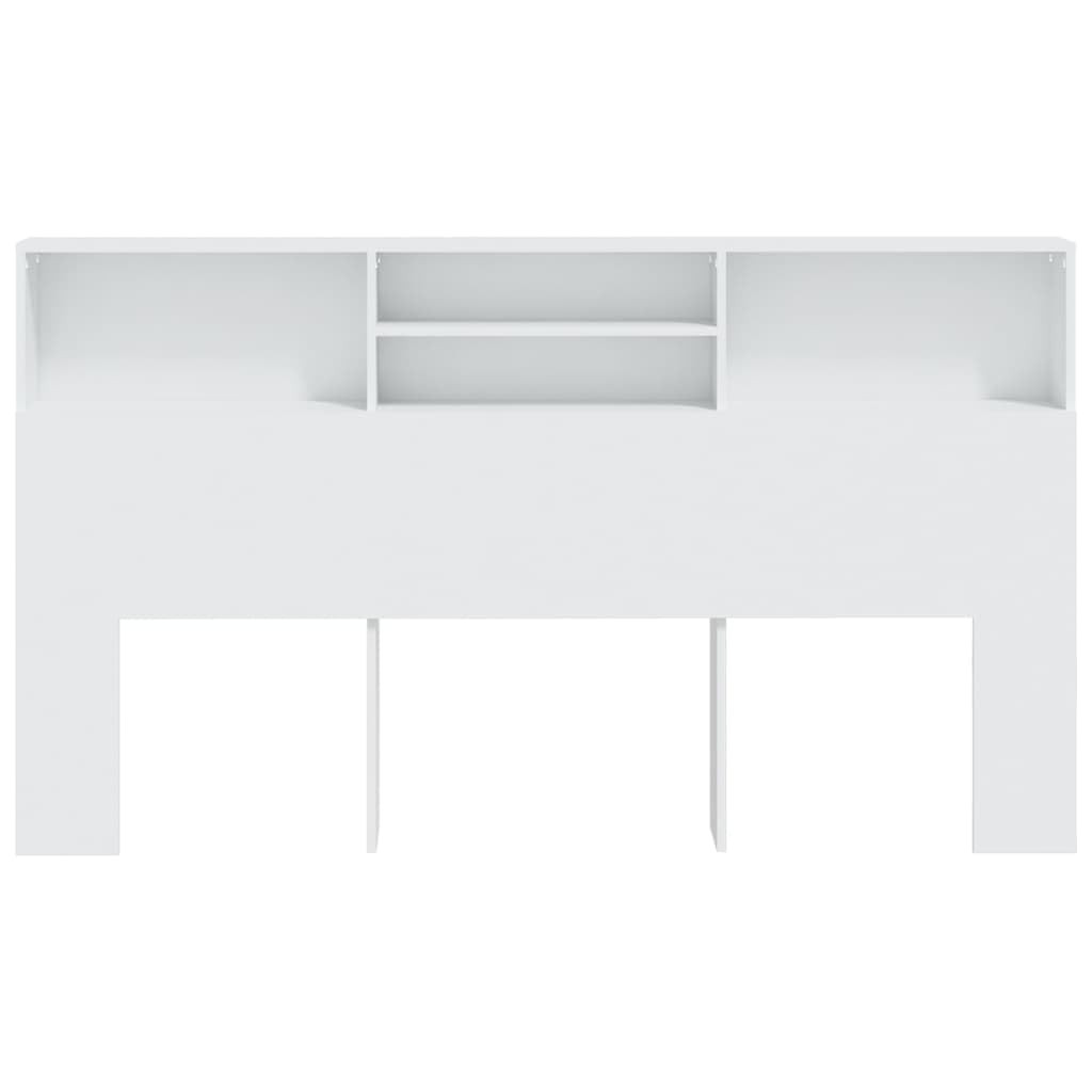 vidaXL Testiera con Contenitore Bianco 180x19x103,5 cm