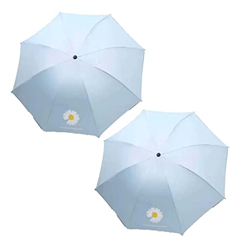 Image of KEKEMI 3 Fold Automatic Sun & Rain Umbrella for Men & Women (Pack of 2)