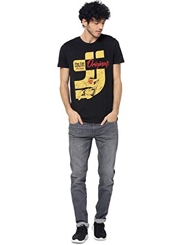 Image of JACK & JONES Men's Regular Fit Jeans | Mid Rise | Jeans for Men