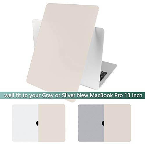 Batianda For Macbook Pro 13 Inch Case 2020 2022 Release M2 Chip A2338 M1 A2289 A2251, Plastic Rubberized Matte Hard Shell Case With Keyboard Cover For Newest Macbook Pro 13'' Touch Bar, Rock Grey #TOP1