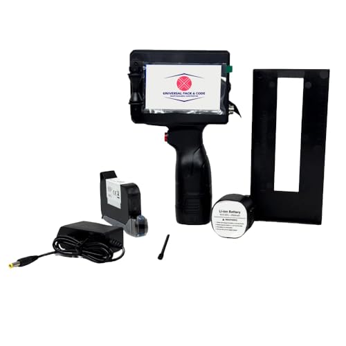 Image of Universal Pack & Code G20+ Handheld Inkjet Printer 12.7mm | Smart Date Coder Machine for Batch, MFG, EXP Printing | Portable Thermal Inkjet Printer for Barcode, QR Code & Packaging (Black)