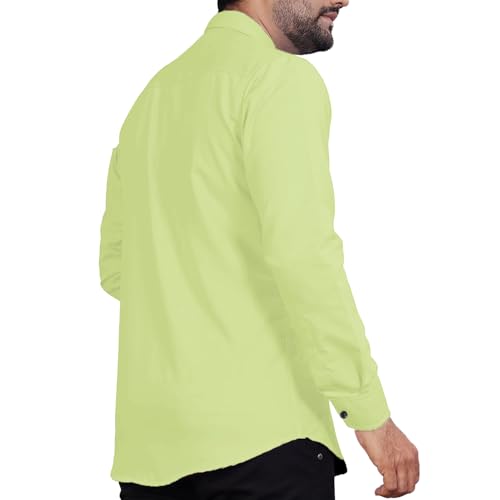 Image of Univibe Men's Slim Fit Full Sleeve Spread Collar Cotton Blend Shirt for Men and Boys