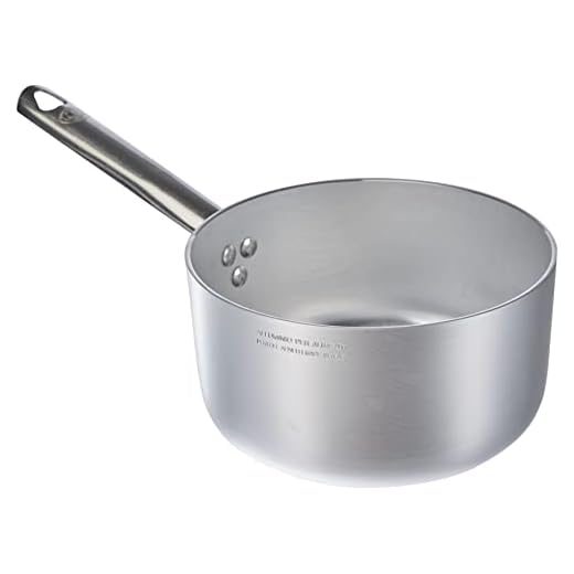 Pentole Agnelli Linea Alluminio 3 mm Professionale Casseruola Alta con Manico Inox, Argento, 18 cm