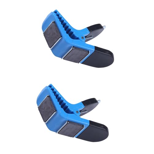 siduytin Diseñado para sujetar el cepillo por encima, puede reducir el desorden y los goteos, cepillo de aceite, Clip magnético, Clip de cepillo de aceite DIY hecho de plástico resistente, azul