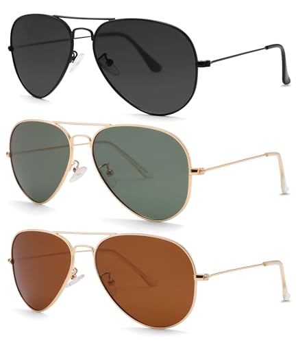 Image of Pro Acme Aviator Sunglasses for Men Women Classic Polarized UV400 Protection