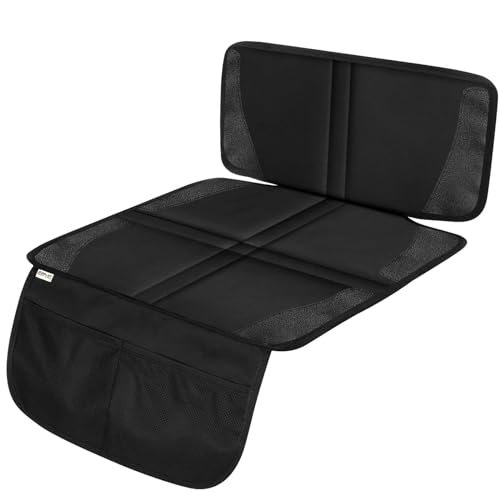 Ezilif Kindersitzunterlage Auto ISOFIX Geeignet Sitzschoner Auto Kindersitz Wasserdicht und rutschfest Autositzschoner Universalgröße 600D Oxford kindersitz Unterlagen für Autos (1-Pack)