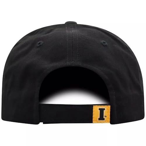 Gorra negra ajustable modelo Hawkeyes de Iowa University miniatura 2