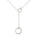 Infinity Lariat Necklace Sterling Silver Infinity Pendant Infinity Necklace Eternity Necklace