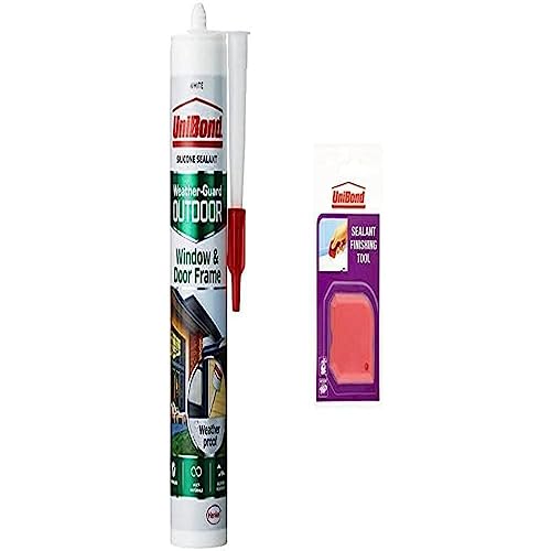 Unibond Outdoor Window And Door Frame Sealant White Including Finishing Tool