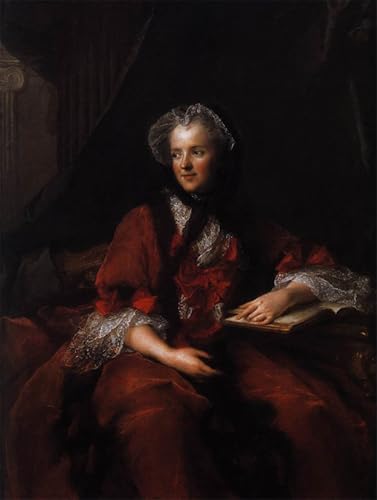 Tableaux Peinture sur Toile Marie Leczinska de Jean Marc Nattier - Décoration Murale 60x90