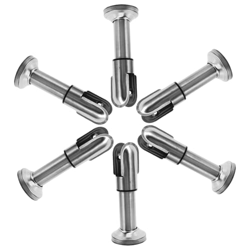 Supports de cloison pour toilettes publiques lot de 6 pieds de fixation de salle de bain solide