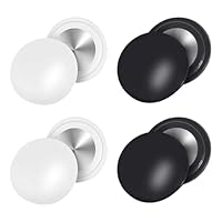 Startnummernhalter, 4 Stück Startnummernmagnete,Startnummernband Startnummer Magnete,Startnummer Befestigung,Startnummernbefestigungsschnallen,für Einsatz bei Marathon, Halbmarathon (Weiß, schwarz)