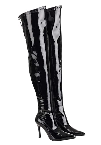 Fun Costumes Women's Thigh High Black Patent 5