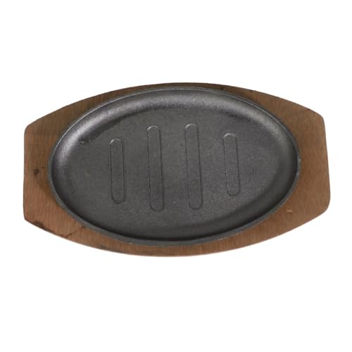 BESPORTBLE Placa De Parrilla Antiadherente Bandeja Para Freír Barbacoa Hierro Fundido Conducción Rápida Del Calor Uso Doméstico Aire