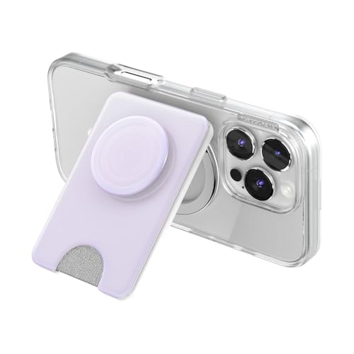 Image of PopSockets Kick-Out Wallet for MagSafe, Adjustable Kickstand, Magnetic Stand, White - Opalescent White