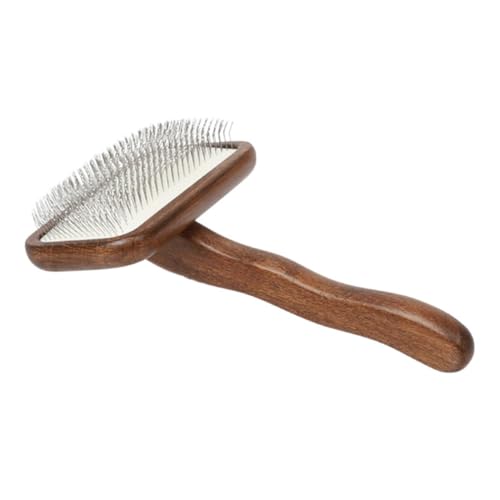 Peigne en bois Kombiuda pour chiens et chats avec long manche confortable
