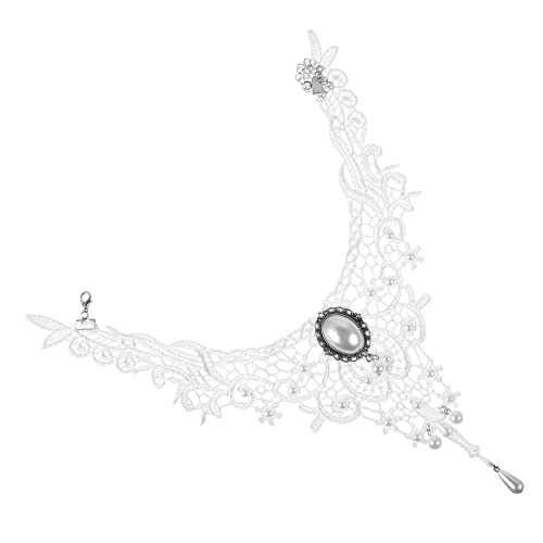 OATIPHO 1 Juego 3 Piezas Collar Dama De Honor Accesorios Nupcial Decoraciones Novia Semental Colgante Traje De Boda Cadena De Cuello De Perlas Joyas Pulseras De Oro Cordón