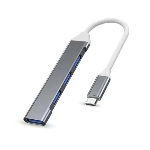 Adaptateur USB Type-C HUB 4 Ports USB 3.0 OTG Multi-Splitter | Hub USB C pour Xiaomi, Lenovo, MacBook Air/Pro, PC, Tablette, Accessoires Ordinateur
