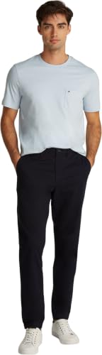 Tommy Hilfiger Herren Chino Hose Harlem Tapered Fit, Blau (Desert Sky), 28W/34L – Ansicht 4