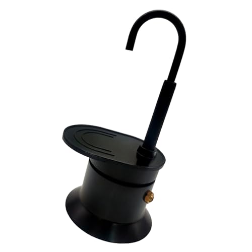 Oxxggkao Cafetera pequeña de aluminio de 50 ml, diseño tradicional, para camping, para un sabor rico y fácil limpieza, cafeteras italianas tradicionales