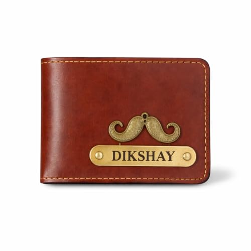 Image of Personalized Leather Wallet Combo for Men with Sunglass Case & Keychain | Premium Brown Gift Set | Custom Name Engraved | Birthday for Men | 3-Piece Combo