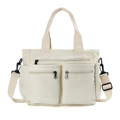 Image of KAMEILONG Womens Casual Corduroy Tote Bags with Multiple Pockets Hobo Crossbody Bag Travel Shoulder Bags Cute Purse Handbag