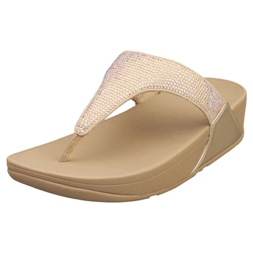 Image of FitFlop Women's LULU Crystal Embellished Toe-Post Sandals