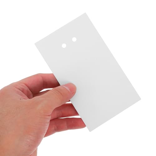 Cartes porte-bijoux en carton blanc pour boucles d'oreilles et présentoir