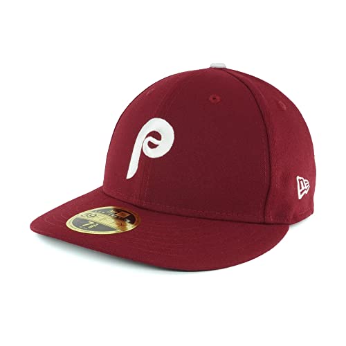 Gorra New Era Philadelphia Phillies 59Fifty Maroon miniatura 1