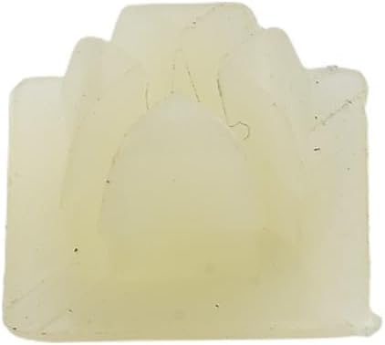 License Plate Nut Bracket Clips #14, 50-Pack Plastic Bumper Mounting Hardware, White, Fits For GMC Models Including 4755299 3907444 A1