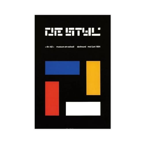 AUHUE De Stijl Art Print Poster