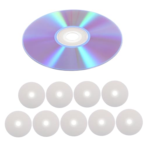 CIYODO 10 Piezas Discos CD-RW Regrabables Alta Capacidad para Datos Música y Vídeo Grabación y Duplicación para Ordenador y Archivos de Audio