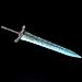 Arazi Dark Moon Greatsword,Full Metal Model, Game Collectible,11.8in/30cm