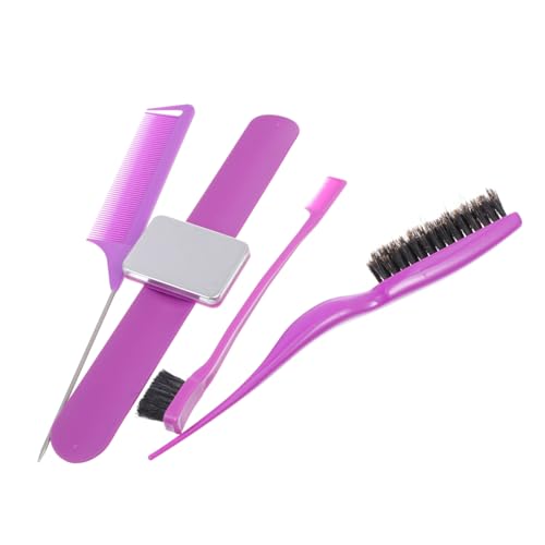 CIYODO Peines y Broches Magnéticos para Peluquería Pulsera de Mano para Estilismo Profesional y Uso Casa Herramienta para Fijar y Colorear el Cabello Color Púrpura