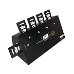 EZ DUPE 1 to 4 SD Duplicator - Autostart MicroSD/TF Copier - Standalone Secure Digital Memory Card Cloner (Trident)