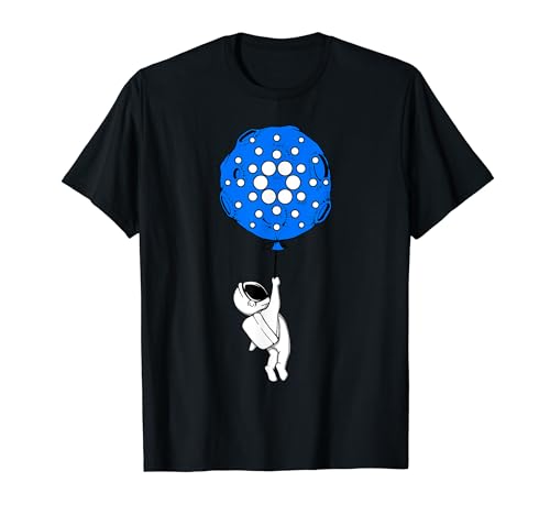 Cryptocurrency Funny ADA Cardano To The Moon Hodl Space Man T-Shirt