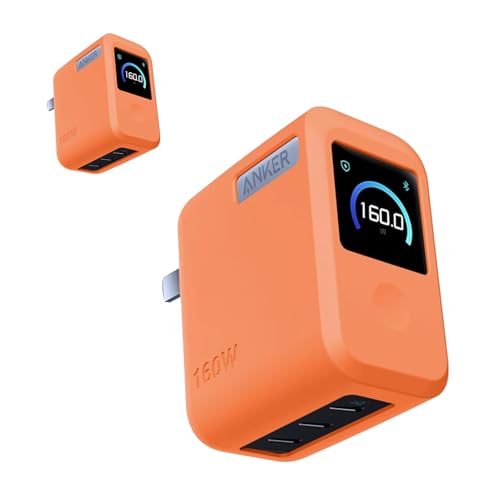 For Anker Prime Charger (160W, 3 Ports) �P�[�X �J�o�[�yHNWEIWEI�z �V���R�� �֗� �J���r�i�t ���s �y�ʏ��^ �����[�d�\ Anker Prime Charger (160W, 3 Ports) �p �P�[�X