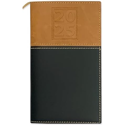 BookFactory 2025 Weekly Pocket Calendar/ 2025 Weekly Calendar/ 2025 Planner Calendar/Weekly Agenda Organizer - Calendar with Notepad (CAL-2025-POCKET(Organizer)) Cover